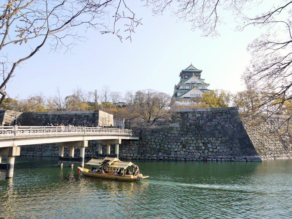 大阪城、桜