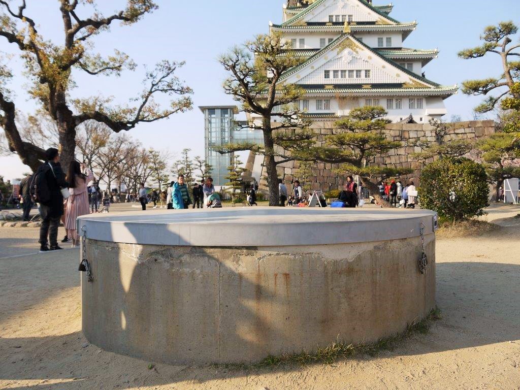 大阪城、桜