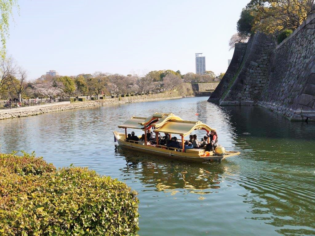 大阪城、桜
